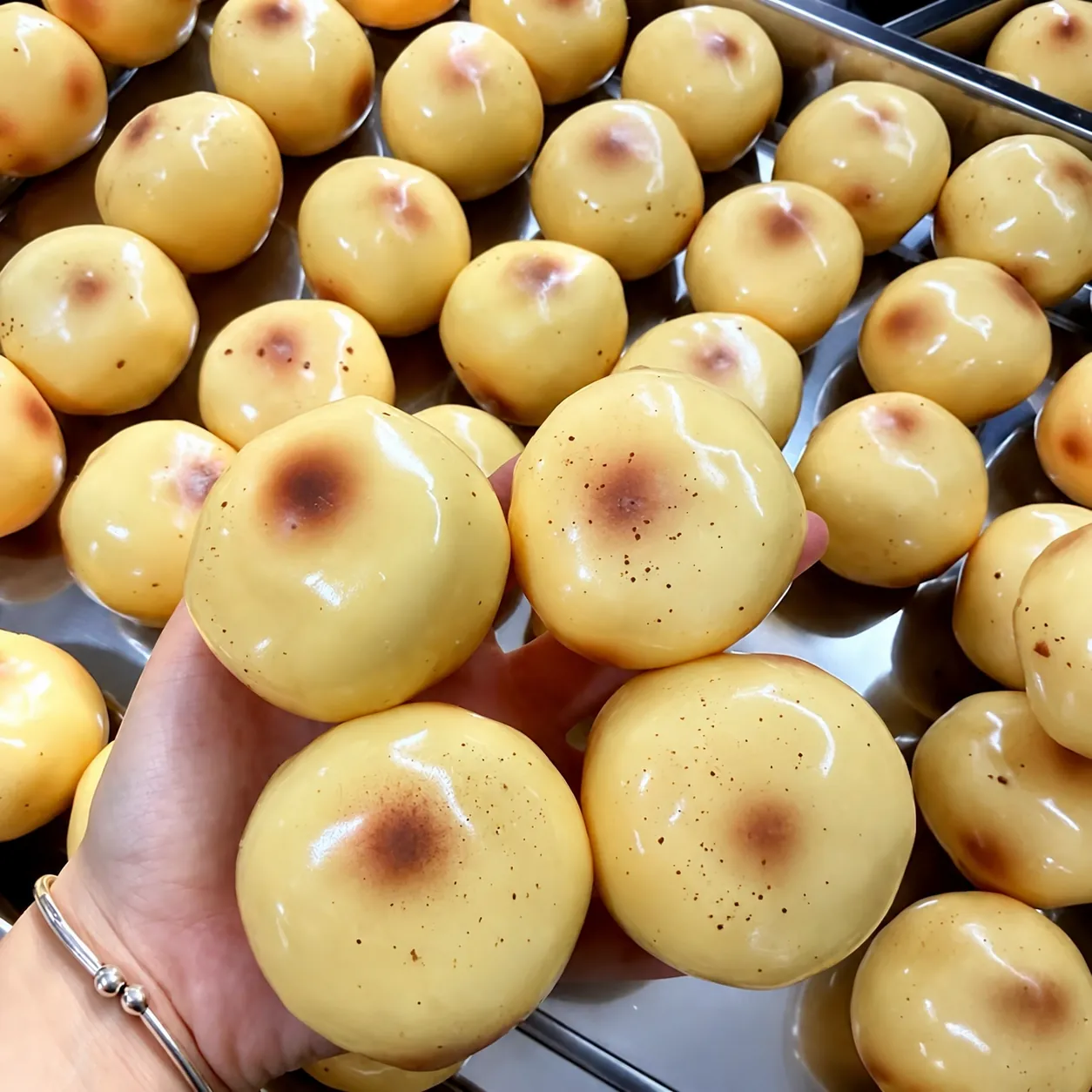 Giocattolo Sensoriale Squishy a Forma di Patata Arrostita Con Riempimento di Blocchi Simulazione Cibo Antistress Regalo