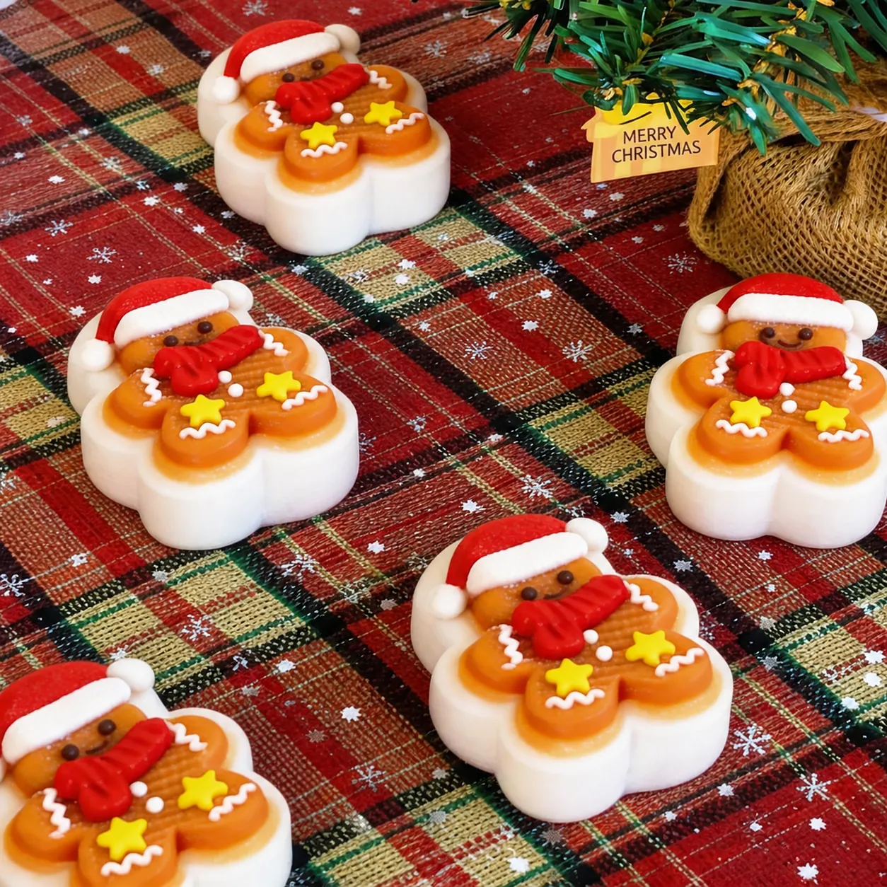 Gingerbread Man Χριστουγεννιάτικο Squishy Παιχνίδι Σιλικόνη Ποιότητας Τροφίμων Παιχνίδι Αποφόρτισης Από Το Στρες Διακόσμηση Πάρτι Χειροποίητο Παιχνίδι Πίεσης