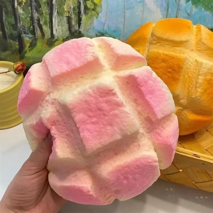 Juguete Antiestrés Squishy Perfumado Simulación de Alimentos Pan Pastel de Recuperación Lenta para Niños y Adultos