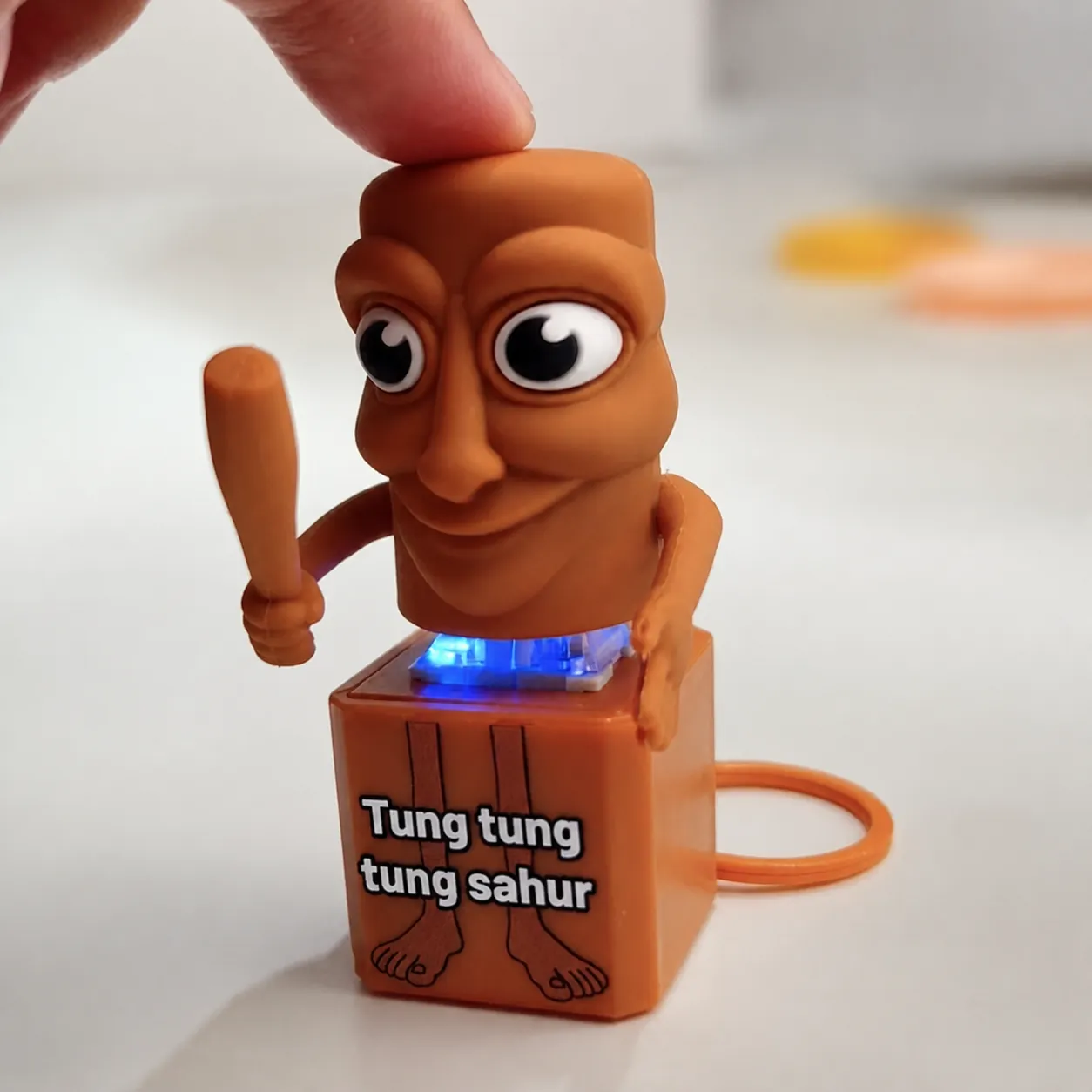 Jouet Anti-stress Figure Humanoïde Mythologique Avec Lumière LED Et Effets Sonores Stick Man Bouton de Décompression Jouet Pour Maison Bureau