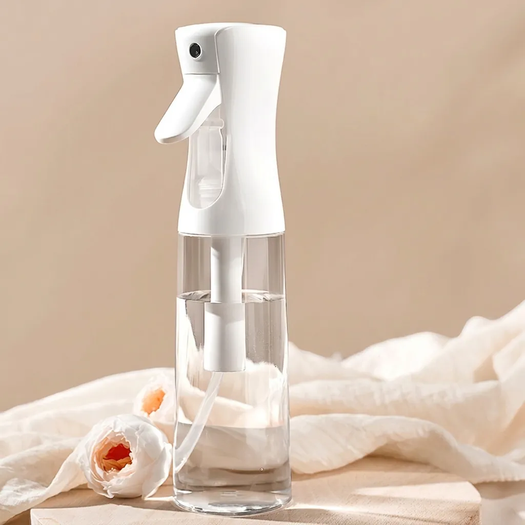 High Pressure Continuous Fine Mist Spray Bottle For Disinfectant Makeup Refillable Plastic Mister For Hair Styling Home Gardening Cleaning