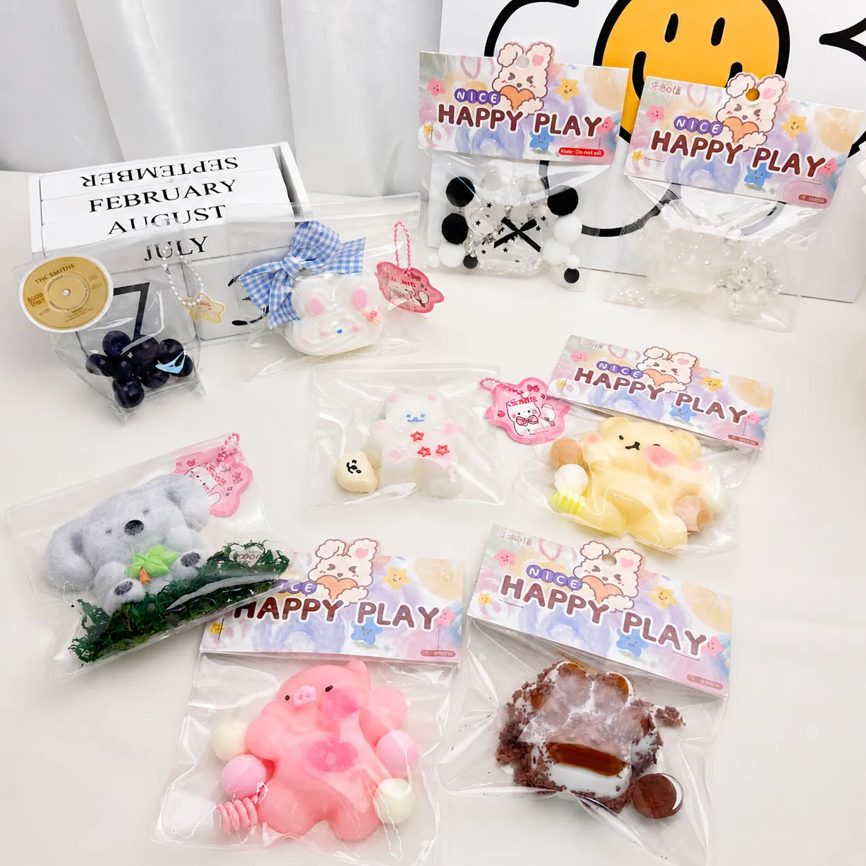 Cute Cartoon Animal Cat Paw Squishy Toy Stress Relief Sensory Decompression Toy For Kids Adults Gift Soft TPR Healing Slow Rising Toy