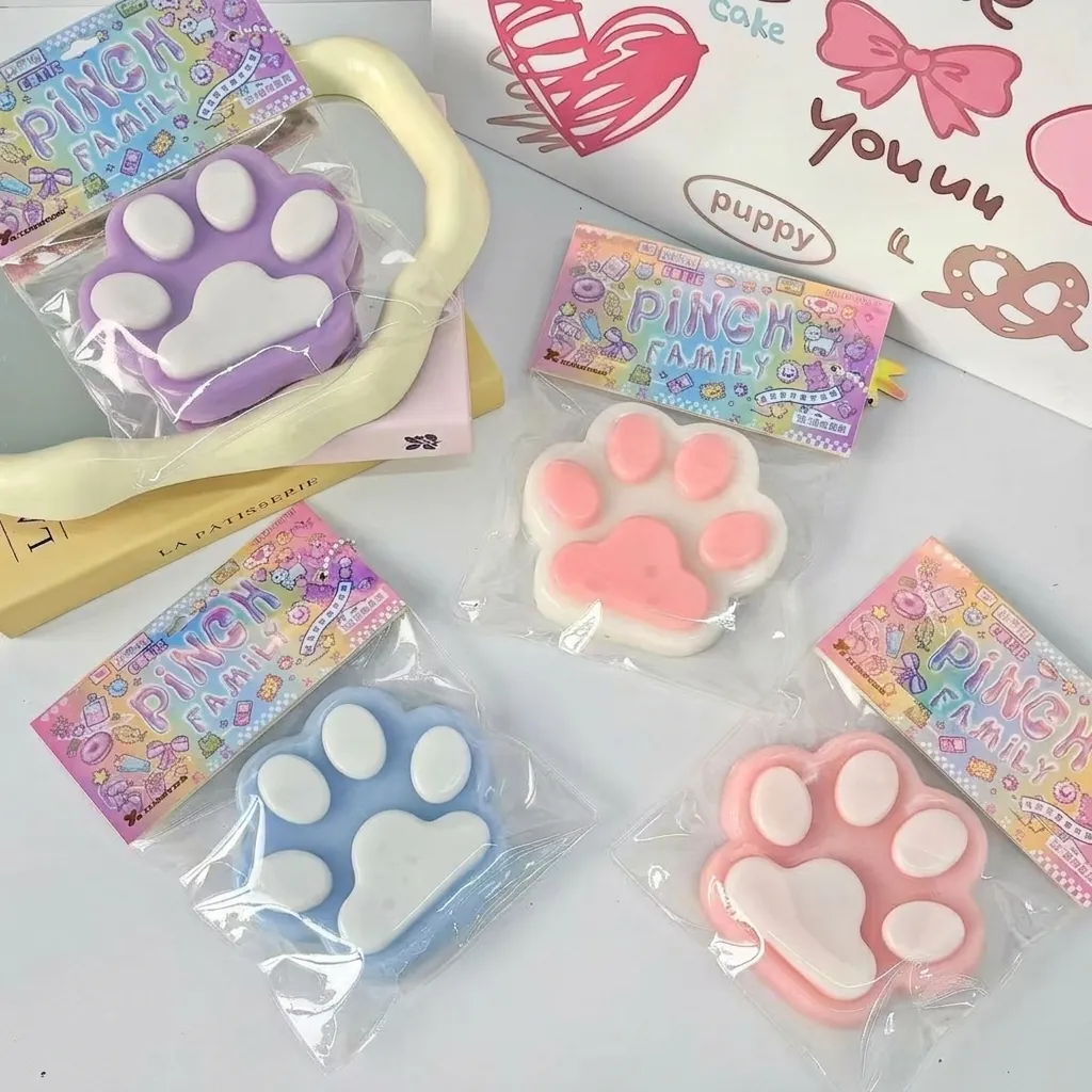 Γιγαντιαία Πατούσα Γάτας 14cm Squishy Παιχνίδι Με Επικάλυψη TPR Παιχνίδι Ανακούφισης από το Στρες Χαριτωμένη Πατούσα Ζώου Δώρο