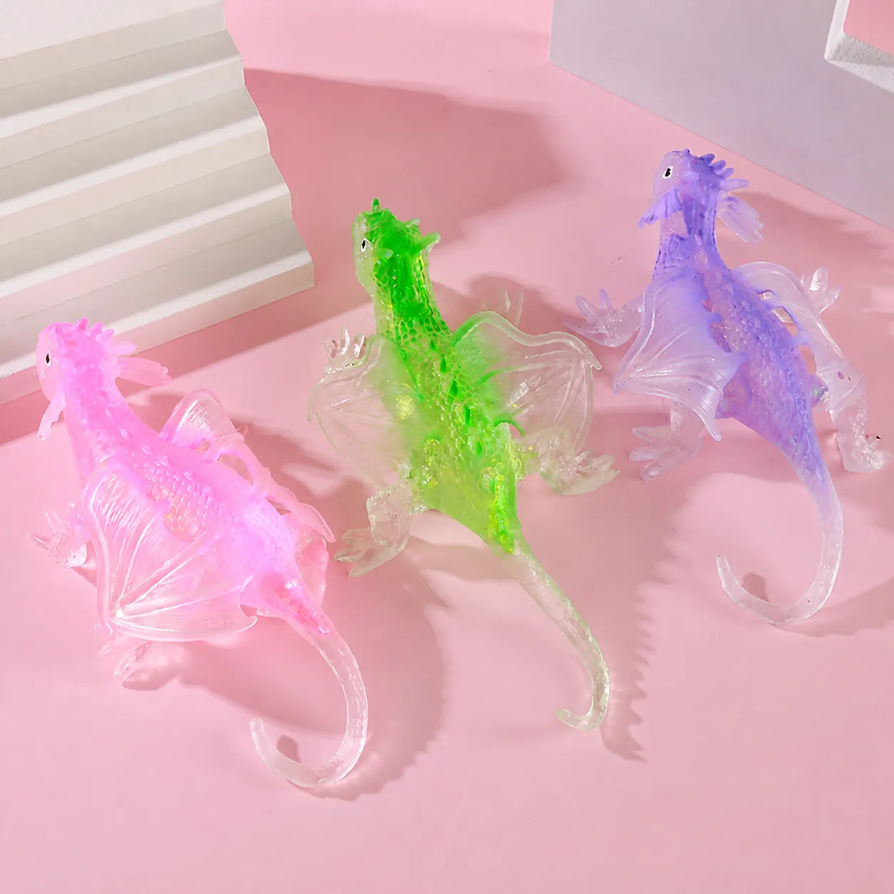 Simulation Flying Dragon Squishy Toy Cartoon Dinosaur Stress Relief Squeeze Toy Stretchy Slow Rising Decompression Toy For Kids Adults