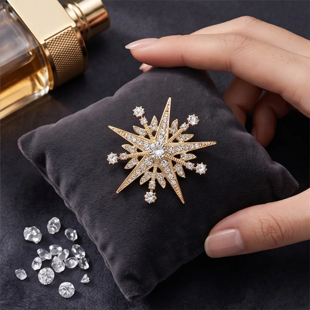 Luxury Vintage Alloy Artificial Pearl Rhinestone Brooch Pin For Women Suit Dress Wedding Party Decoration Accessories