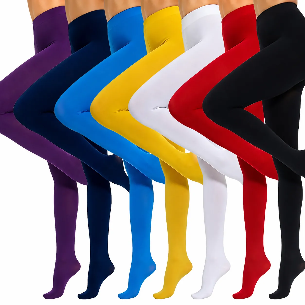 Women's 100D Velvet Tights Opaque High Elastic Footed Pantyhose Solid Color Slimming Leggings For Winter Spring Fall