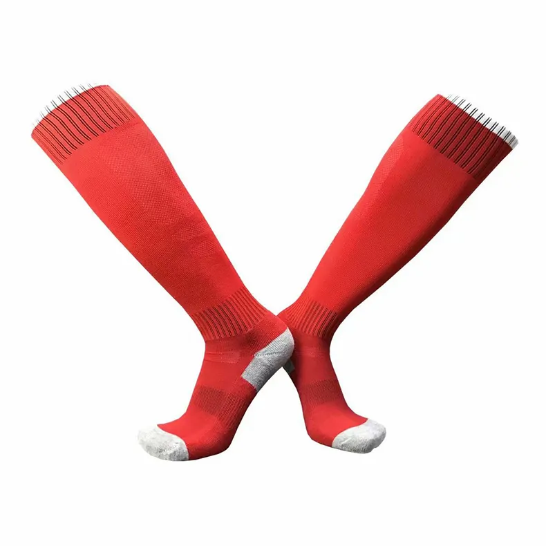 Professional Soccer Socks Thickened Towel Bottom Long Tube Training Sport Socks For Men Women Kids Solid Color Athletic Socks