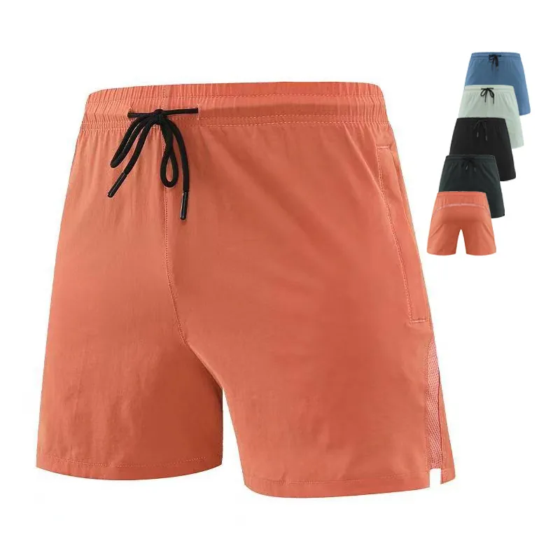 Men's Quick-Dry Sports Shorts Loose Casual Running Fitness Shorts Outdoor Summer Breathable Mesh Splicing Bottom Shorts