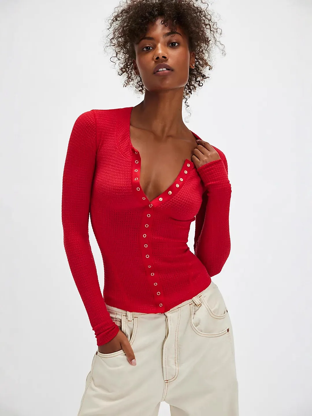 Dames Casual Wafelgebreid Vest Jas Lange Mouwen Ronde Hals Knoopsluiting Ribgebreid Effen Kleur Warme Trui Top Voor Herfst Winter