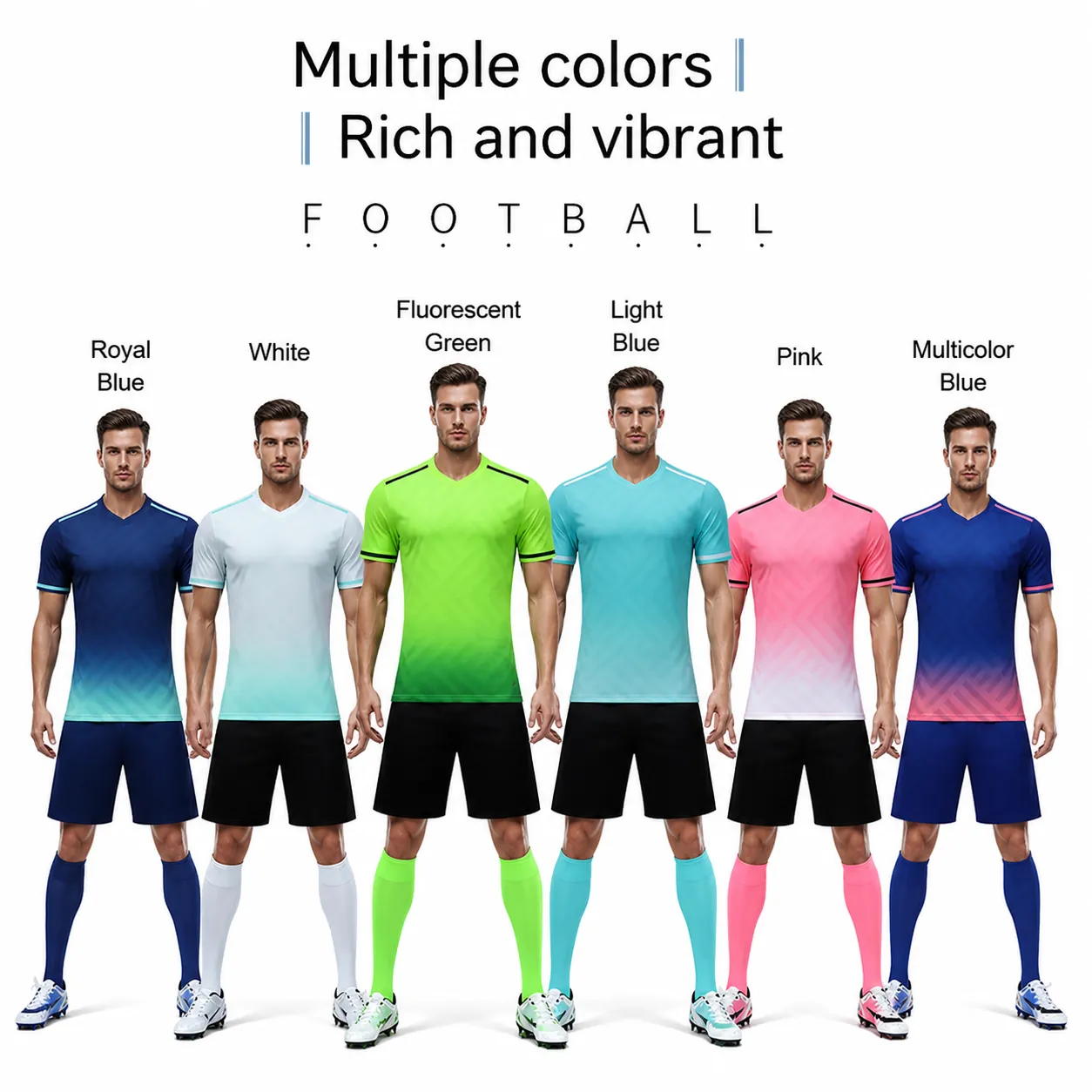 Professional Sublimation Football Jersey Set Quick Dry Breathable Soccer Training Uniform Top And Bottom Sportswear Adults Kids