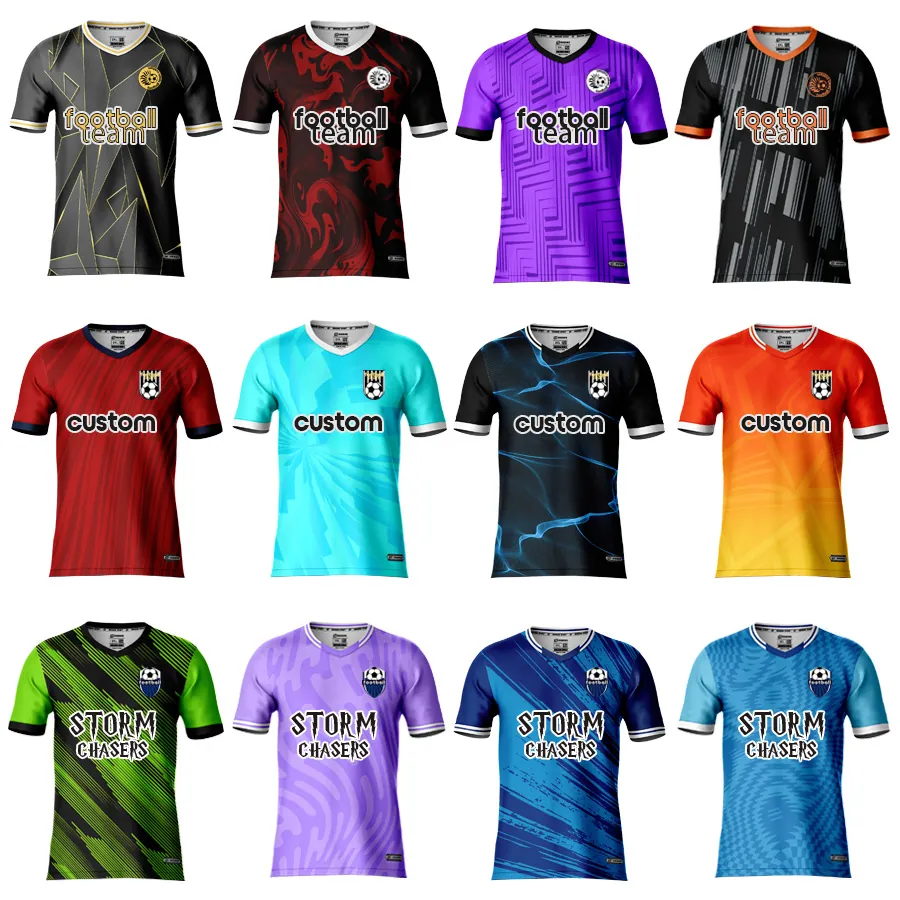 Vintage Retro Custom Soccer Jersey Top And Bottom For Men Women Sublimation Digital Print Football Team Training Uniform Sportswear