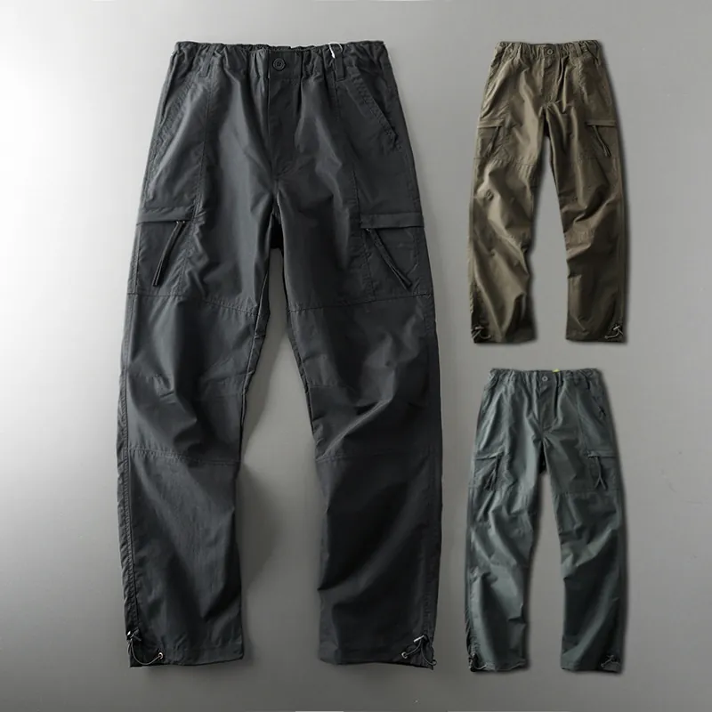 Men's Outdoor Waterproof Cargo Pants Windproof Tactical Military Trousers With Pockets Casual Hiking Climbing Bottom For Men