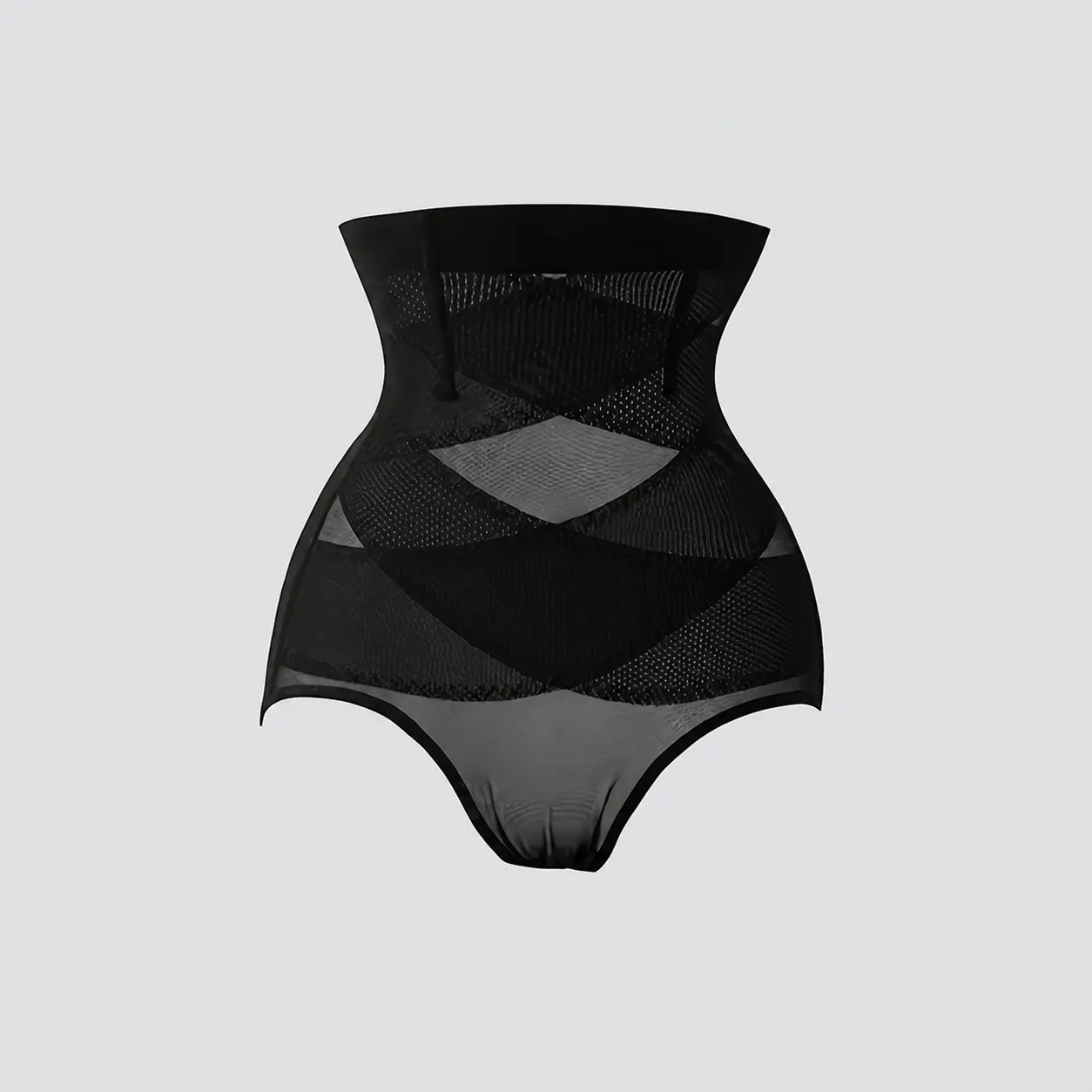 Women's High Waist Shapewear Bottom Tummy Control Butt Lift Mesh Breathable Steel Boned Anti-Slip Slimming Underwear Panties