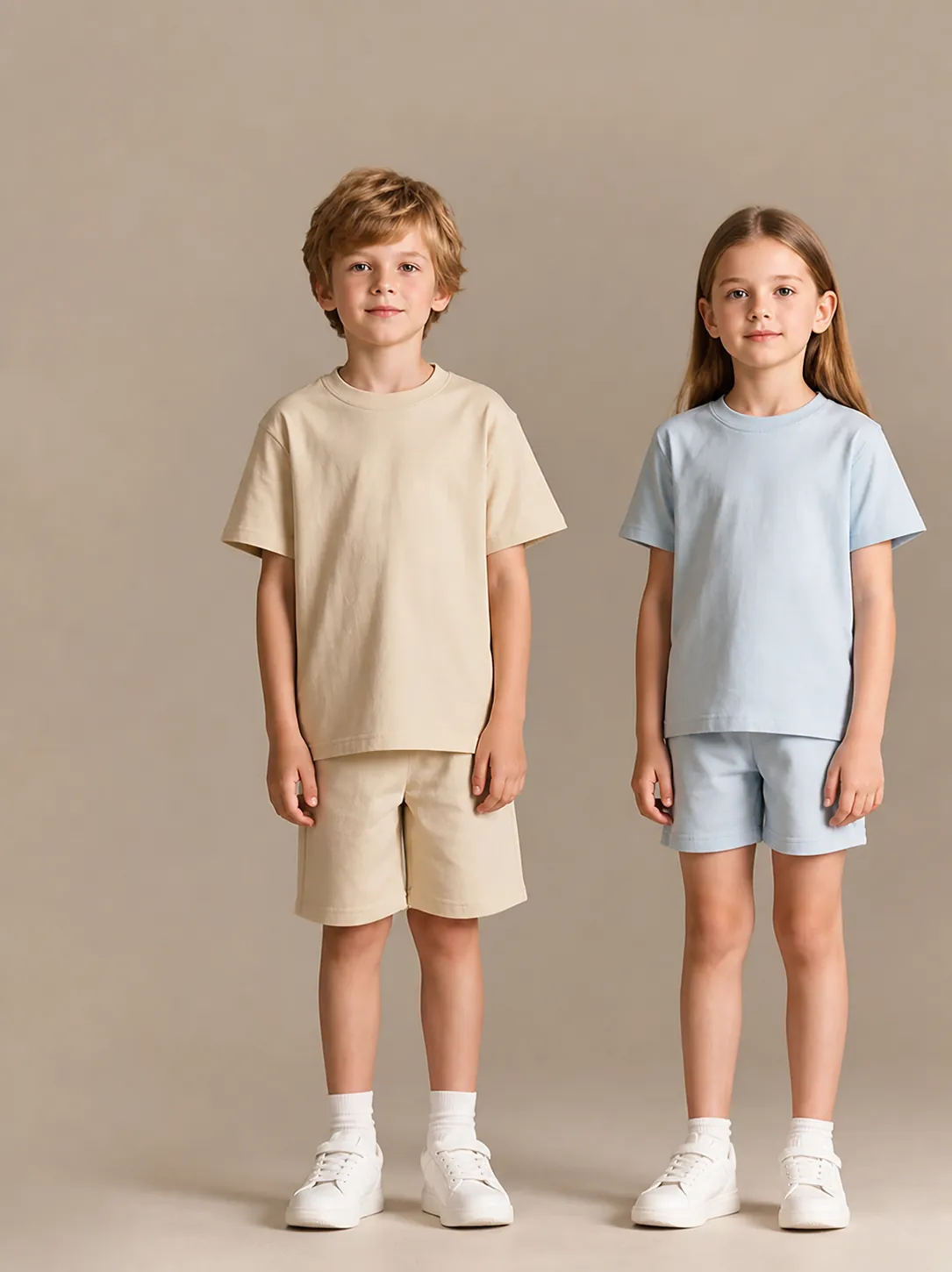 Kids 100% Cotton Short Sleeve T-Shirt Crew Neck Summer Top American Style Casual Tee For Boys Girls