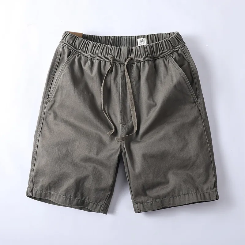 Men American Vintage Cargo Shorts Casual Cotton Slim Fit Multi-Pocket Camouflage Shorts Men Outdoor Work Shorts Bottom