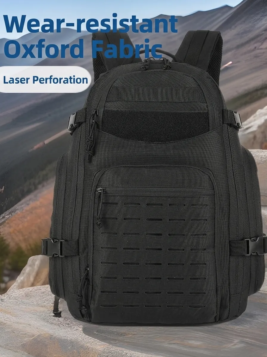 Tactical Backpack Large Capacity Oxford Fabric Waterproof MOLLE System Hiking Camping Cycling Outdoor Sports Knapsack For Men Women