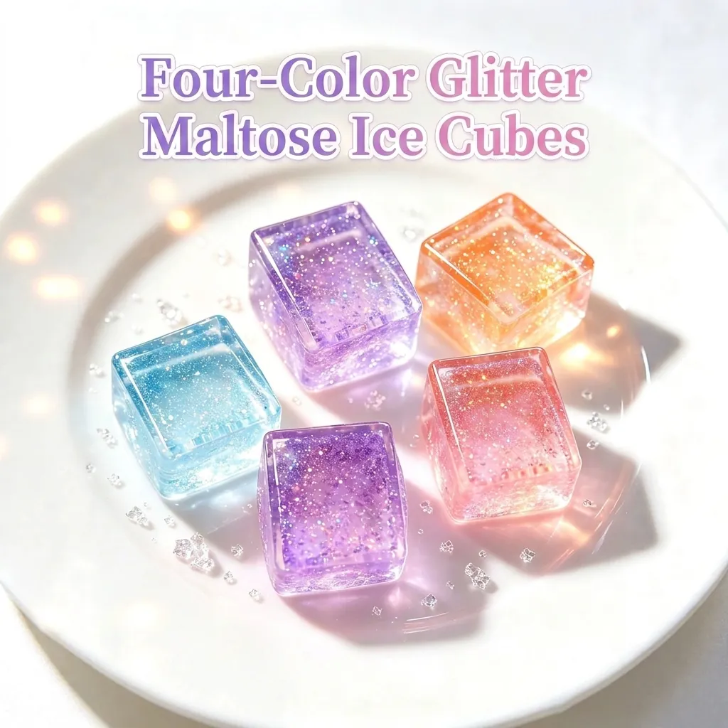Jelly Glitter Squishy Stress Relief Tofu Cube Healing Desk Toy Maltose Tofu Soft Cube Squishy For Kids Adults Stress Relief Gift