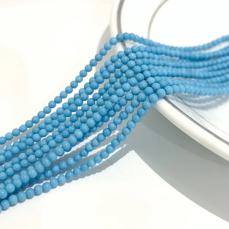 Galvanisierte Künstliche Kristall Rundperlen Für DIY Schmuckherstellung Armbänder Halsketten Mehrfarbige Abstandsperlen Lose Perlen