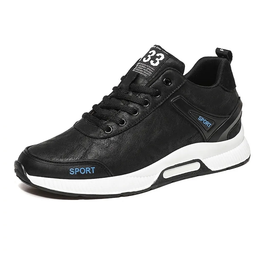 Men's Invisible Height Increasing Sneakers Hidden Insole Lift Casual Sport Shoes Microfiber Breathable Low Top Board Shoes