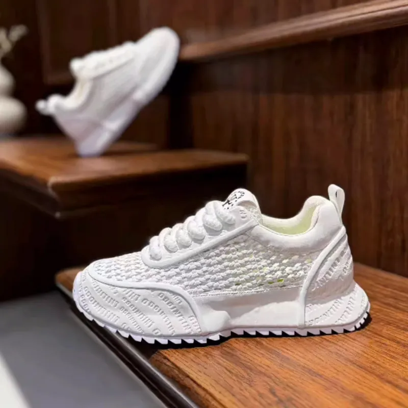 Men's Breathable Mesh Casual Sneakers Summer Outdoor Lightweight Running Shoes White Blue Green Fashion Sports Walking Shoes