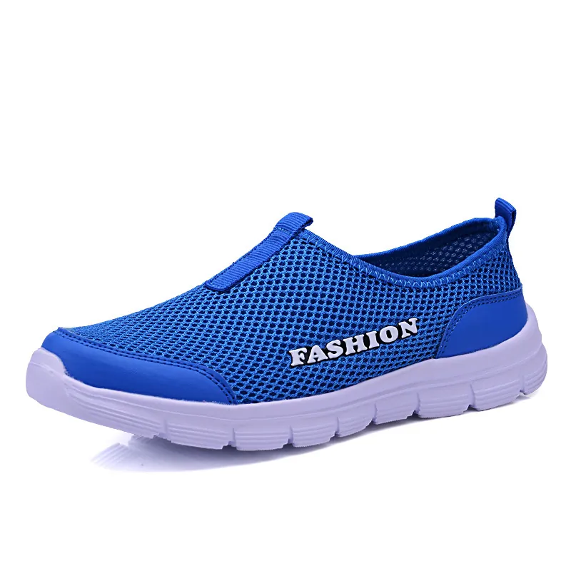 Zapatillas Deportivas Casuales para Hombre de Tejido de Malla Transpirable Secado Rápido Sin Cordones Zapatos de Correr Caña Baja Planos