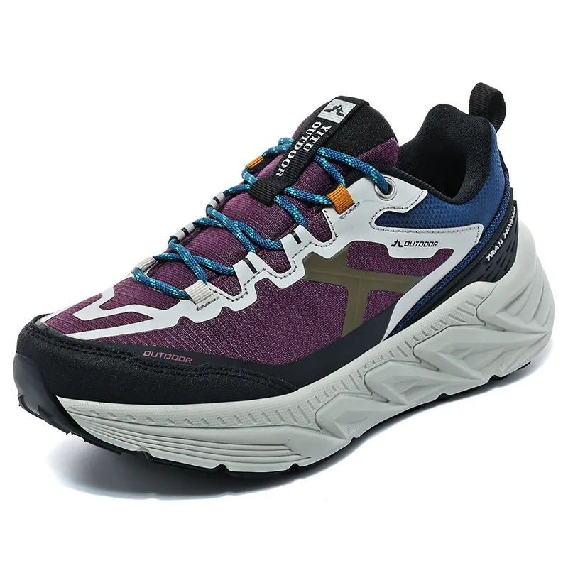 Trail Running Shoes Thick Sole Breathable Mesh Outdoor Sneakers Non-slip Sports Casual Athletic Footwear Men Women Unisex
