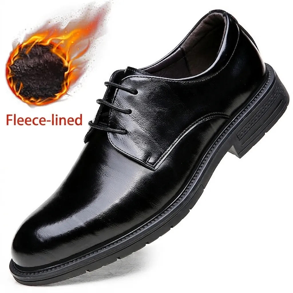 Hommes Chaussures Derby Affaires Formel en Cuir Microfibre À Lacets Classique Couleur Unie Chaussures pour Mariage Bureau Gentleman