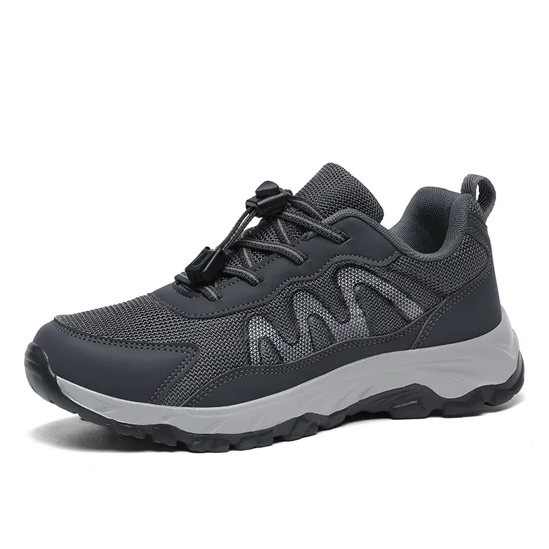 Unisex Breathable Mesh Running Shoes Lightweight Non-slip Low-top Walking Sneakers for Elderly Men Women Outdoor Sports Shoes