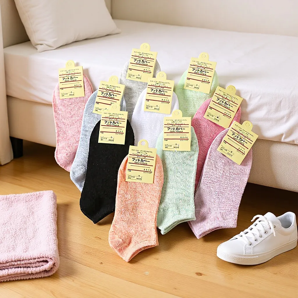 Unisex Cotton Blend No Show Socks Solid Color Low Cut Invisible Boat Socks Breathable Sweat Absorbent Casual Sports Socks