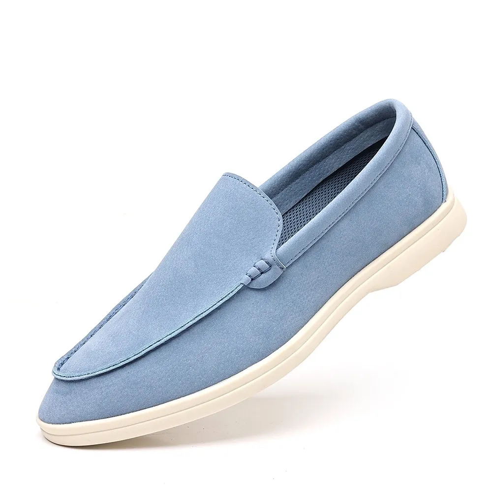 Men Casual Loafers Breathable PU Leather Slip-On Driving Shoes Lightweight Flat Moccasins Fashion Loafers For Men Big Size