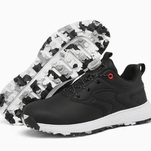 Heren Outdoor Sportschoenen Draaiknop Sluiting Ademend Mesh Wandelen Sneakers Met Camouflage Rubberen Zool