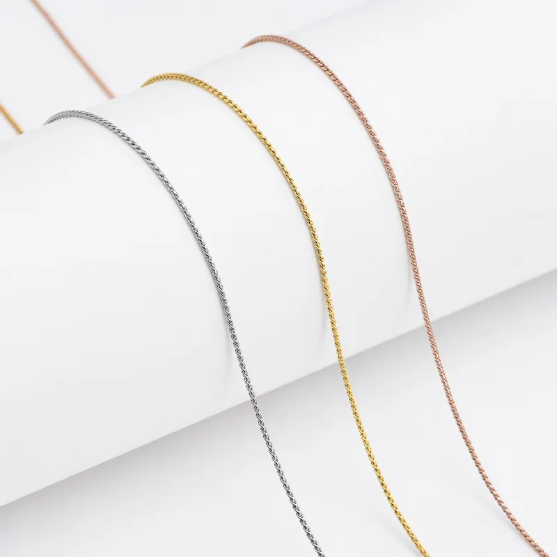 Titanium Steel Minimalist S-link Chain Necklace For Women Gold Silver Rose Gold Clavicle Chain Non-fading Jewelry Gift