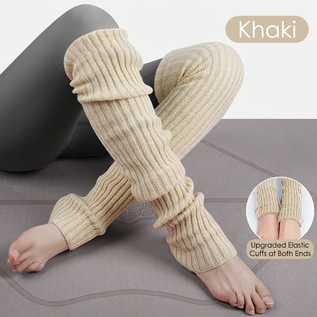 Women Knitted Leg Warmers Y2K Balletcore Slouch Socks Ribbed Neon Color JK Warm Dance Leg Covers For Girls Accessory