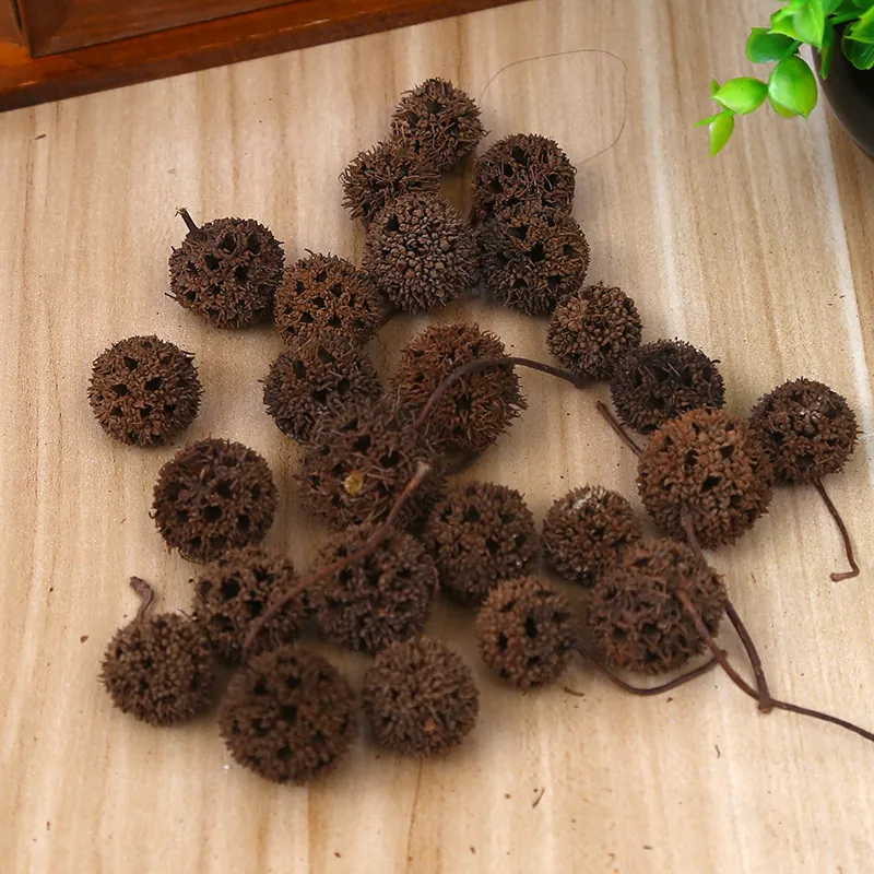 Natural Dried Liquidambar Fruit For Christmas Tree Decoration DIY Craft Materials Forest Style Photography Props Ornaments