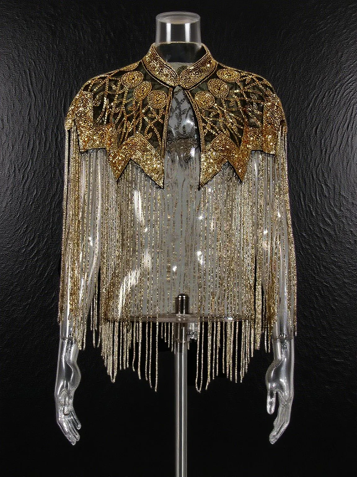Luxe Franse Stijl Kralen Franje Sjaal Cape Voor Dames Vintage Pailletten Mesh Avondfeest Cover Up Bruiloft Jas