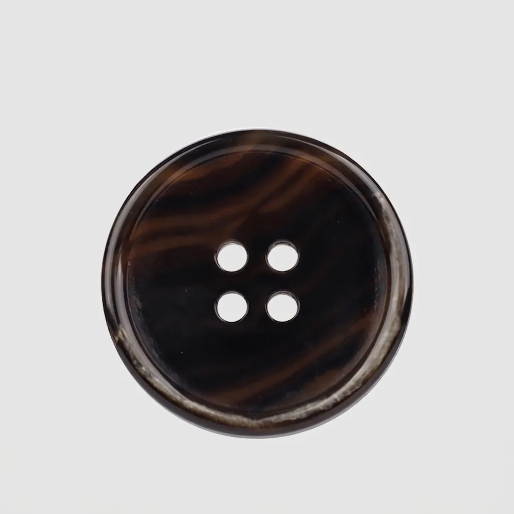 High End Imported Urea Resin Buttons Round 4 Hole Marble Horn Texture Buckles For Suit Coat Jacket Workwear Sewing Accessories
