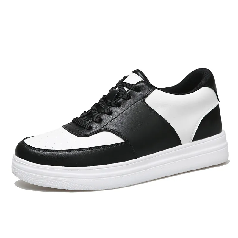 Neue 8cm Höhenvergrößernde Paar Weiße Schuhe Dicksohle Sneakers Mode Atmungsaktive Mikrofaser Leder Board Schuhe Für Herren Damen