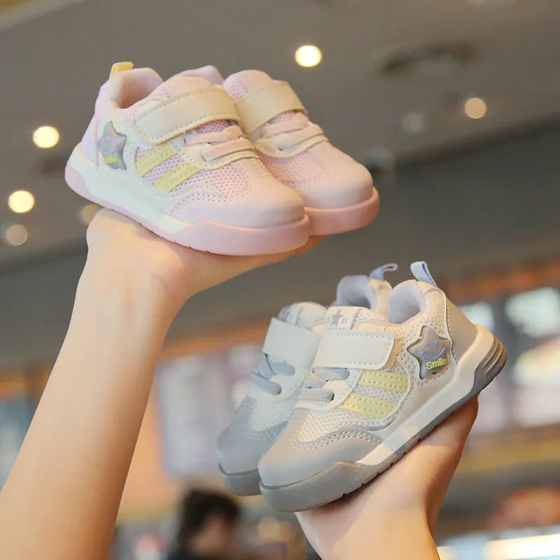 Kleinkind Lauflernschuhe Atmungsaktives Mesh Soft Sohle Sneaker Für Baby Jungen Mädchen Frühling Herbst Rutschfeste Schuhe