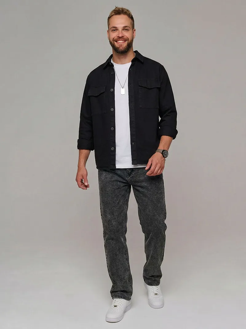 Men Casual Summer Thin Denim Jeans Straight Loose Fit Washed Cotton Trousers For Youth Office Daily Wear Light Blue Ash Grey