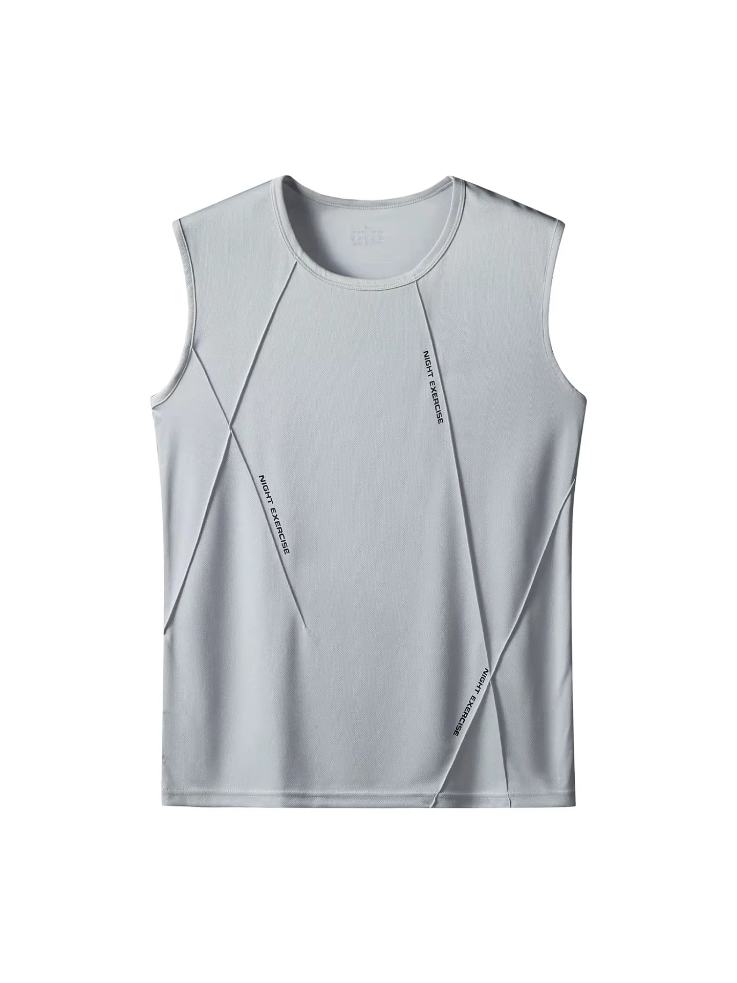 Men's Quick Dry Sport Tank Top Sleeveless Breathable Fitness Running Vest Patchwork Design Outdoor Gym Workout Apparel Top