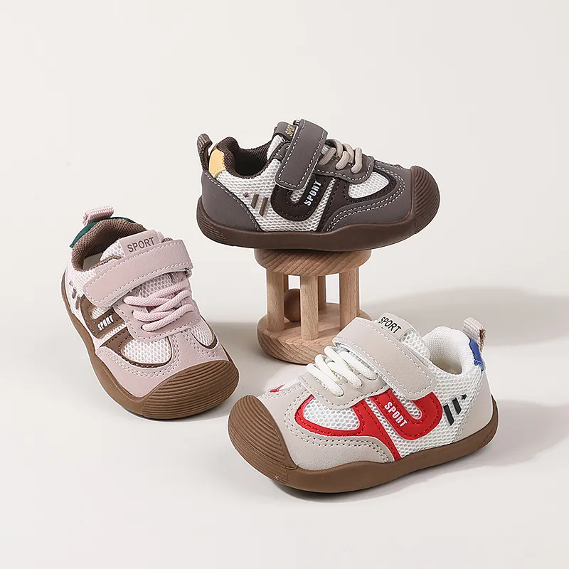 Chaussures Premier Pas pour Bébé Garçon Fille Chaussures de Nourrisson Tout-petit Respirant Maille Antidérapant Semelle Souple Dessin Animé Manchot Printemps Automne