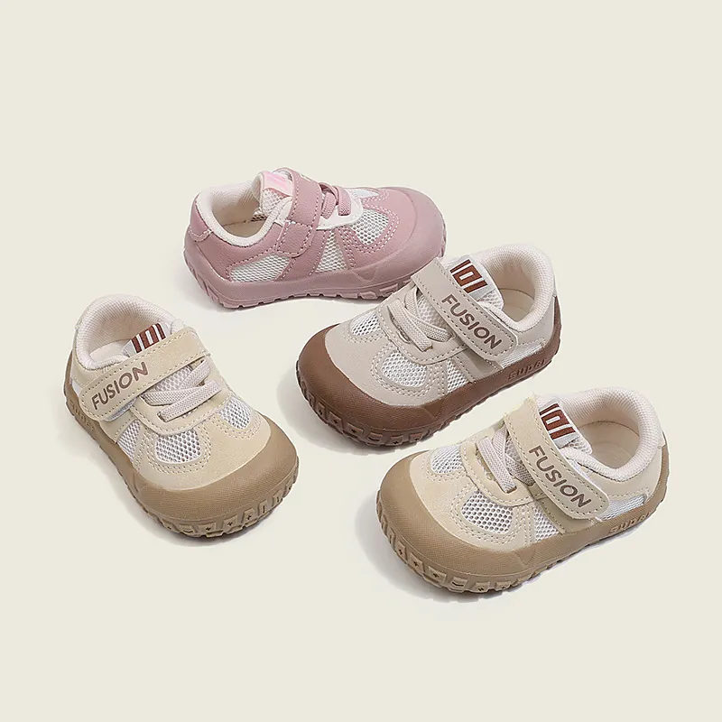 Scarpe Primi Passi per Neonati Suola Morbida Scarpe Funzionali Traforate Traspiranti Antiscivolo Scarpe Casual per Bambini