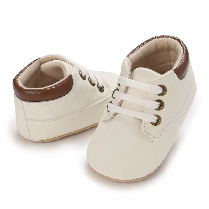 Baby Boys Pre-walker Shoes Soft Sole Infant Toddler First Walkers PU Leather Non-slip Sneakers Spring Autumn Casual Footwear