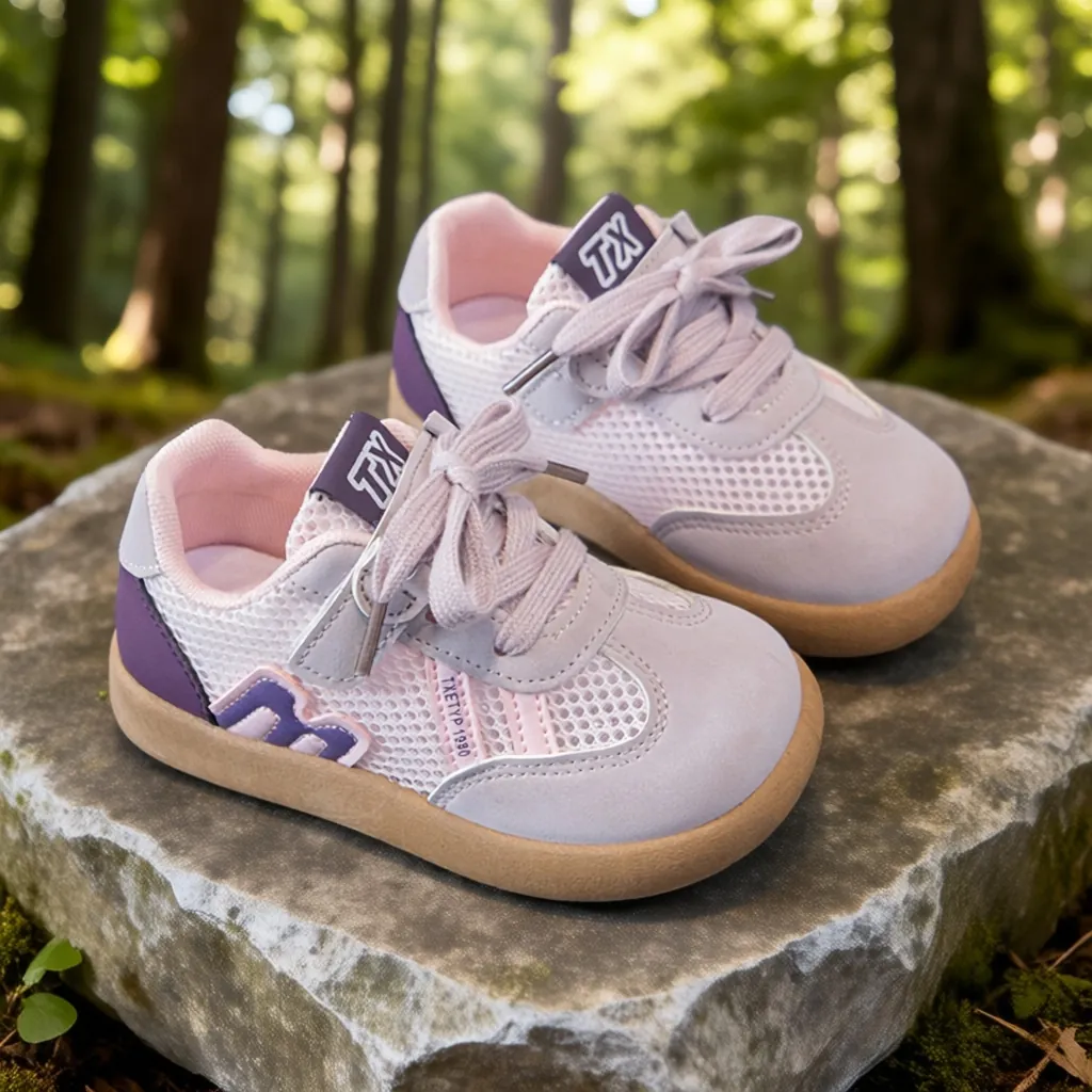 Kleinkind Kinder Mädchen Sneaker Atmungsaktiv Mesh Weiche Sohle Klettverschluss Sportlich Lässig Laufschuhe Für Kinder