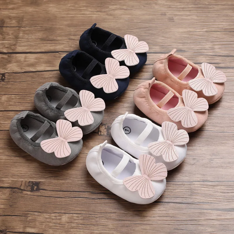 Baby Girls Princess Shoes Soft Sole Infant Bowknot Prewalker Shoes Non-slip Toddler First Walkers For Babies