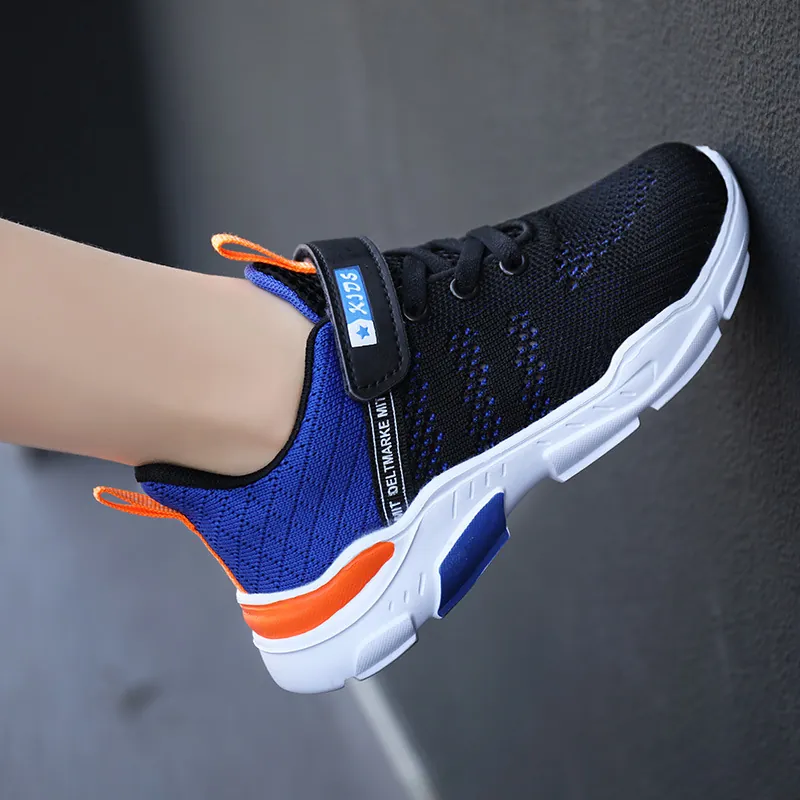 Kids Boys Running Shoes Breathable Mesh Sneakers Lightweight Outdoor Athletic Shoes For School Sports Toddler Big Kids