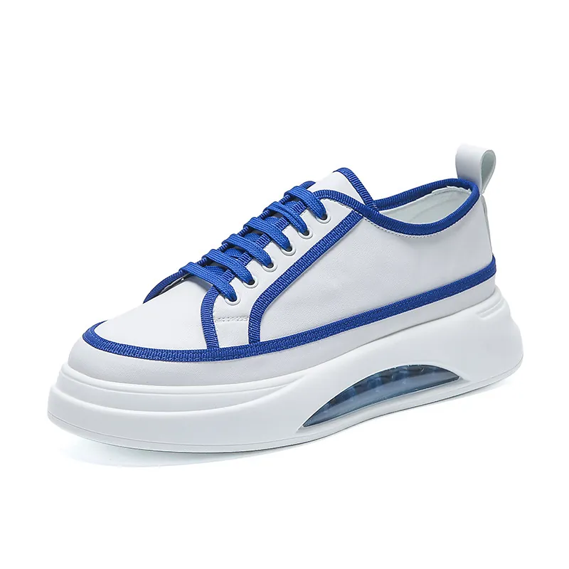 Scarpe da Skateboard Casual da Uomo Moda Sneaker Sportive Color-Block Con Suola Spessa a Cuscinetto d'Aria per Camminata Quotidiana