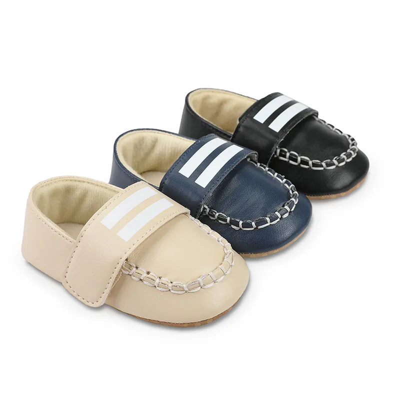 Säuglings Baby Lauflernschuhe Lässige Kunstleder Weiche Sohle Rutschfest Prewalker Schuhe Für 0-1 Jahr Alte Jungen Mädchen