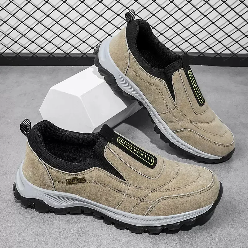 Uomo Donna Outdoor Scarpe da Trekking Scarpe da Corsa Slip-on Sneakers Casual Traspiranti Antiscivolo Scarpe Sportive Grandi Dimensioni