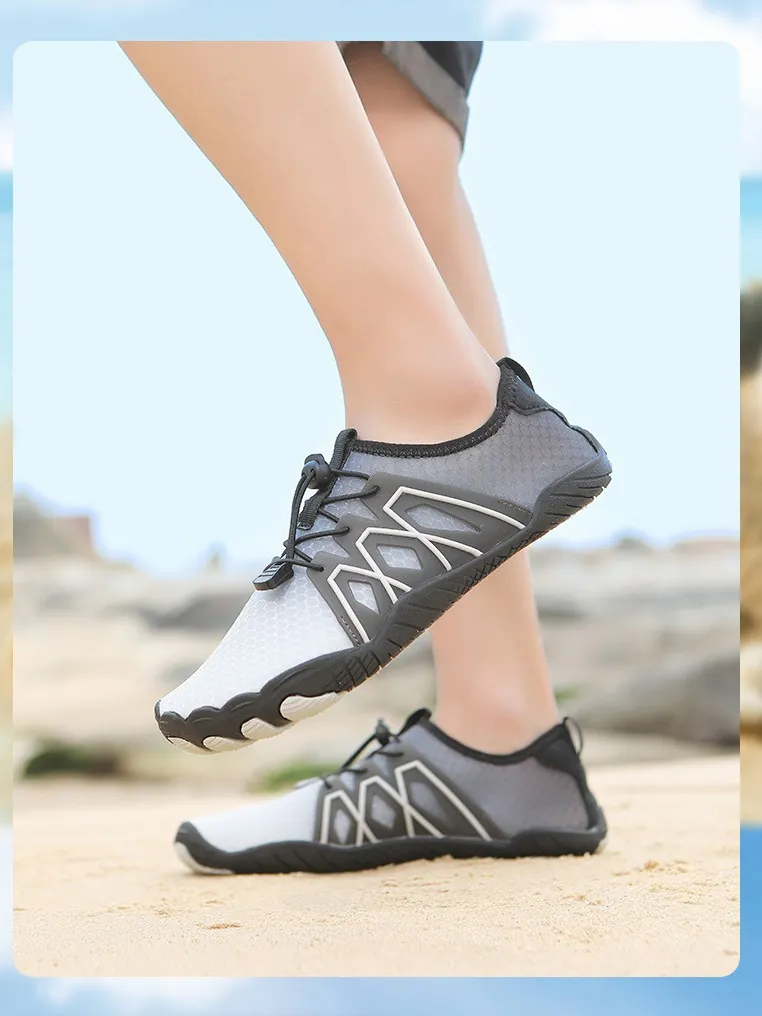 Zapatos de Agua Unisex de Secado Rápido Zapatillas de Playa Transpirables Antideslizantes para Natación Vadeando Snorkeling Fitness Hombre Mujer Deporte